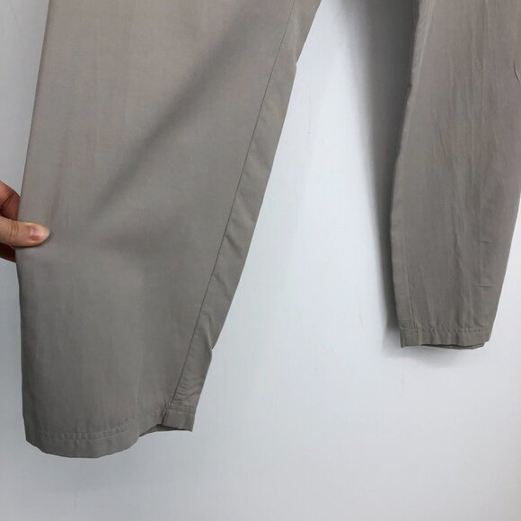 St John grey / nude drawstring waist lightweight track pants pockets size 12 - Picture 13 of 15